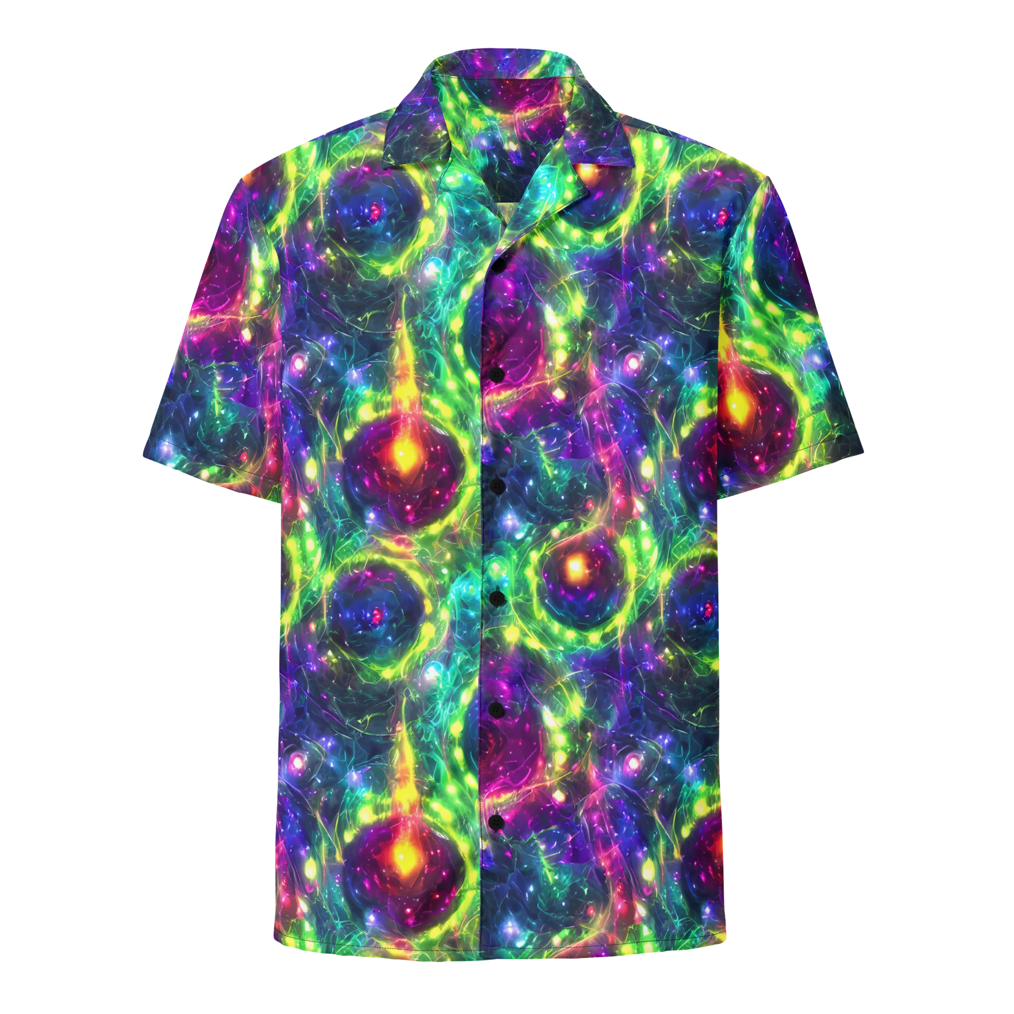 Aurora Bloom on Button Shirt — Front
