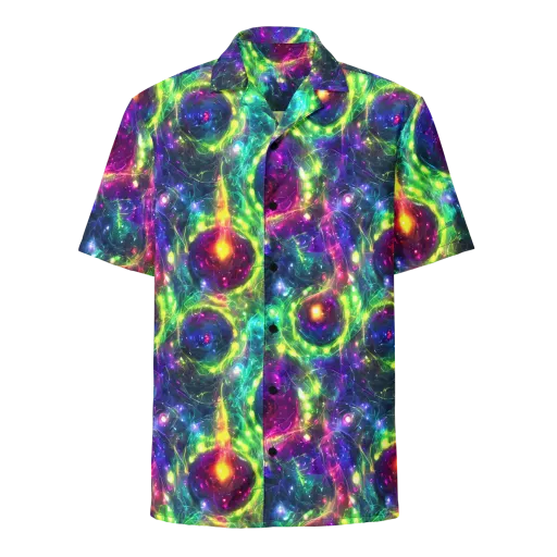 Aurora Bloom on a Button Shirt