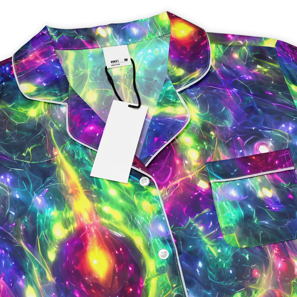 Aurora Bloom on Women's Short Sleeve Pajama Top — Product details