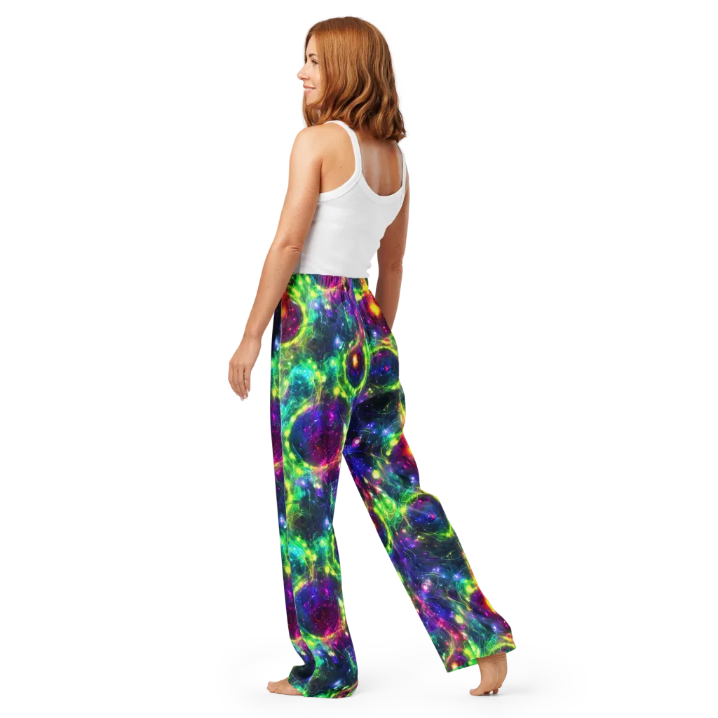 Aurora Bloom on Women's Pajama Pants — Back