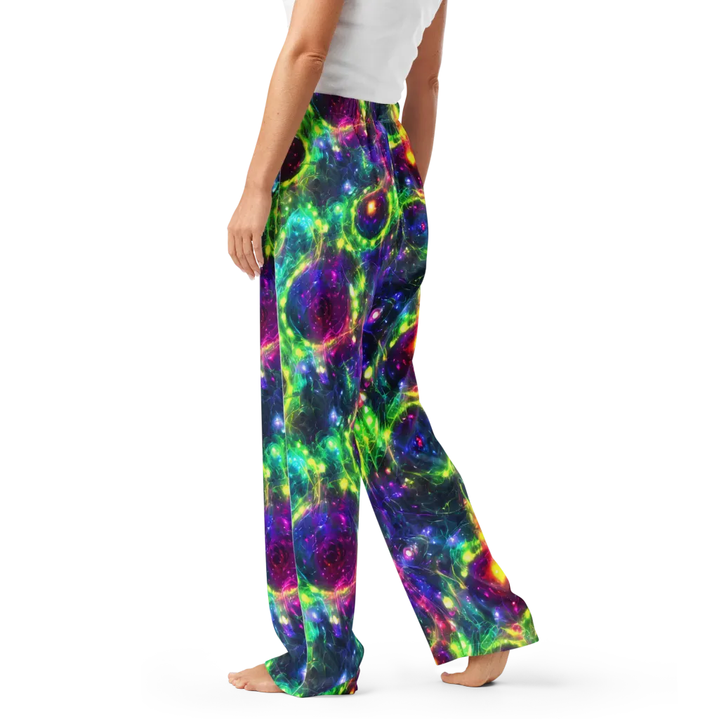 Aurora Bloom on Women's Pajama Pants — Left