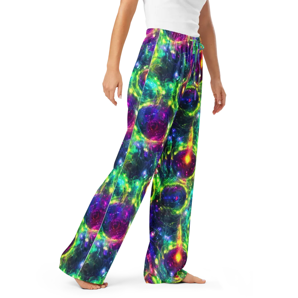 Aurora Bloom on Women's Pajama Pants — Right Front
