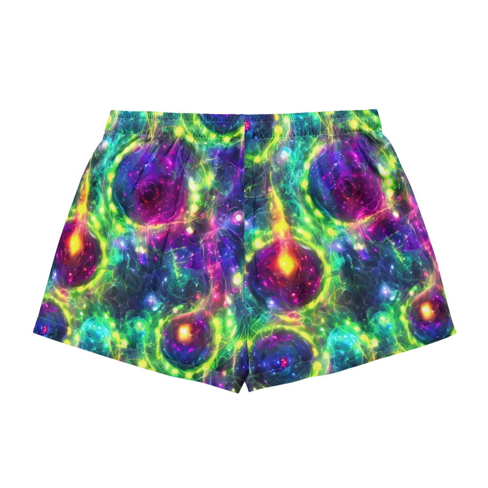 Aurora Bloom on Women's Pajama Shorts — Back