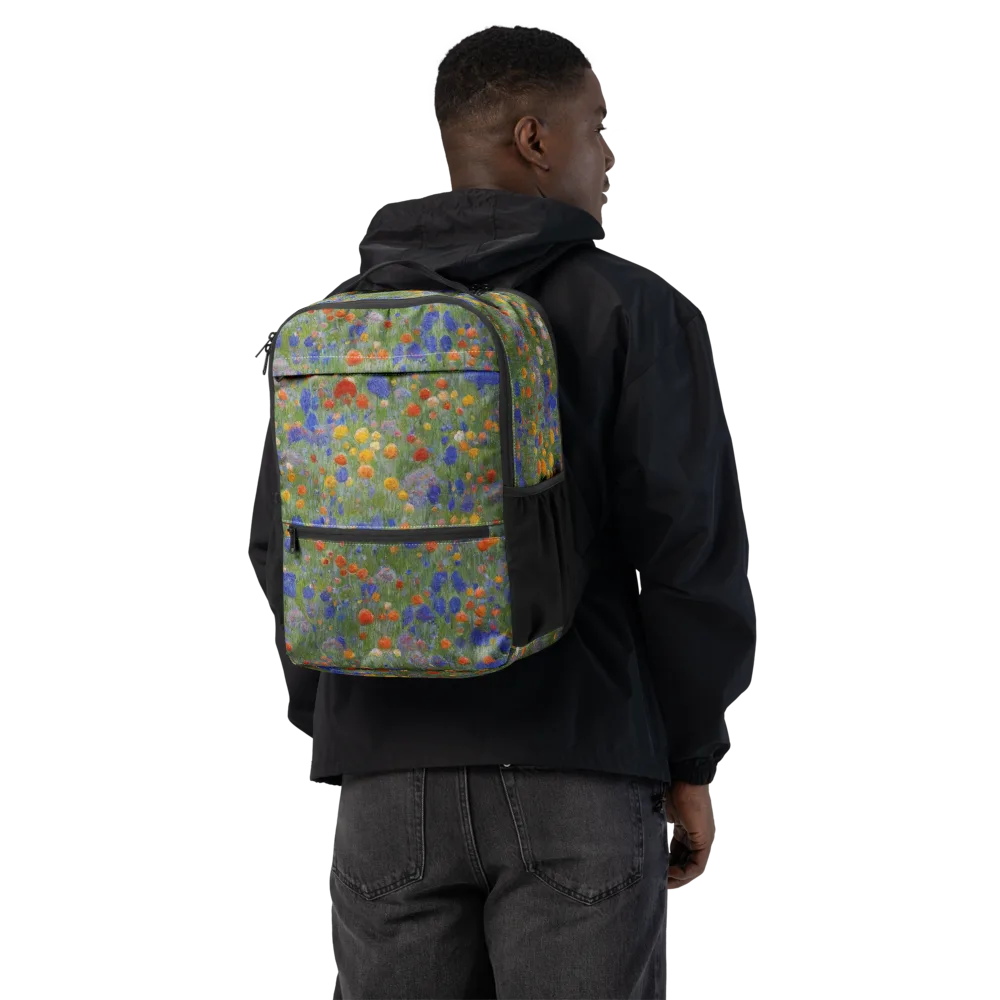 Meadow in Motion on Utility Backpack — Back