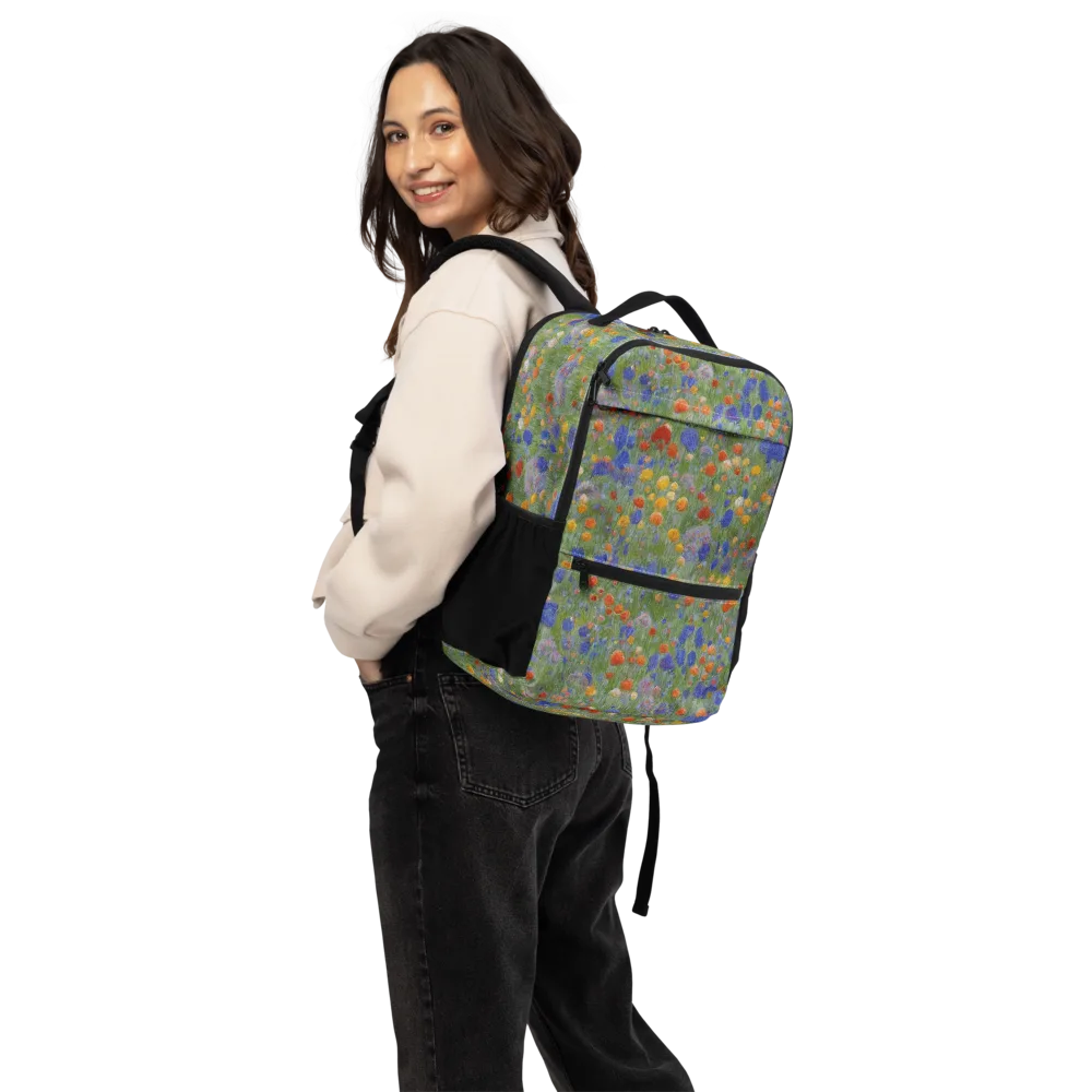 Meadow in Motion on Utility Backpack — Back