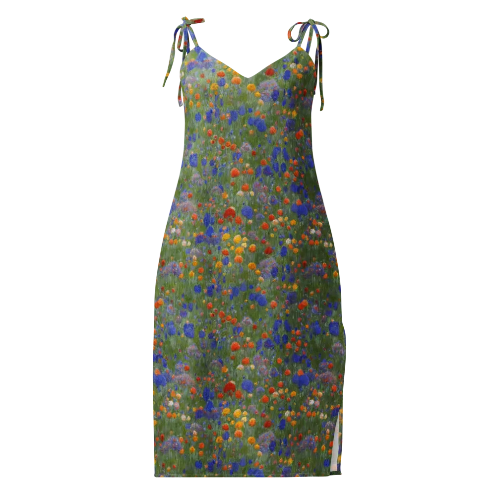 Meadow in Motion on Slip Dress — Front