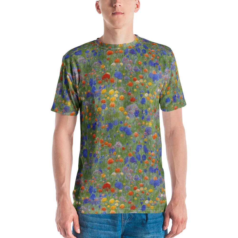 Meadow in Motion on Men's Crew Neck T-Shirt — Front