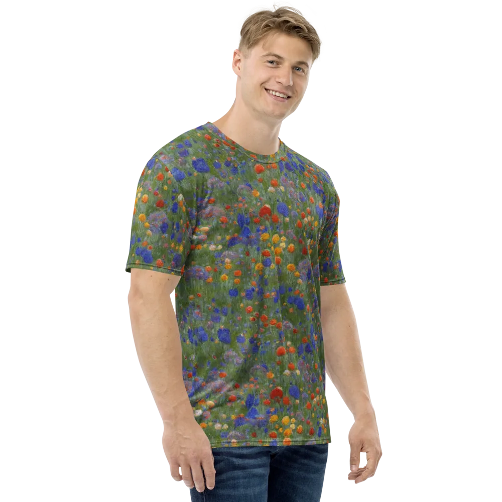 Meadow in Motion on Men's Crew Neck T-Shirt — Right