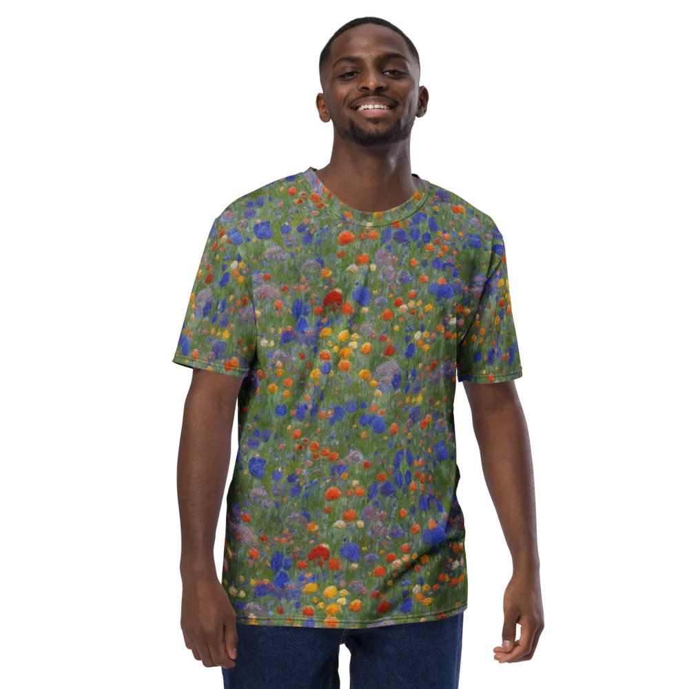Meadow in Motion on Men's Crew Neck T-Shirt — Front