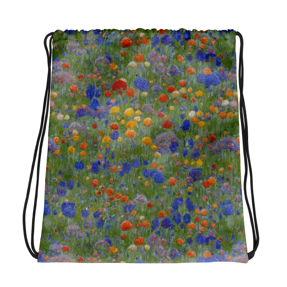 Meadow in Motion on Drawstring Bag — Photo