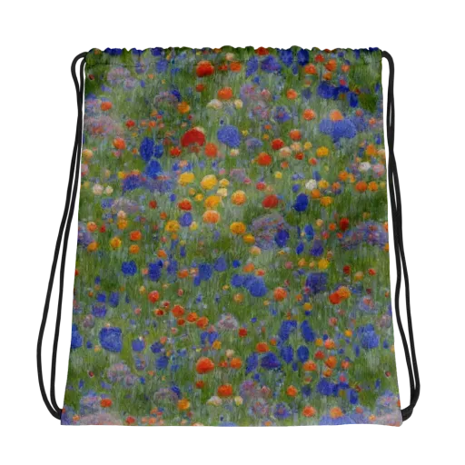 Meadow in Motion on a Drawstring Bag