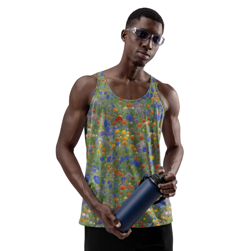 Meadow in Motion on Men's Tank Top — Front