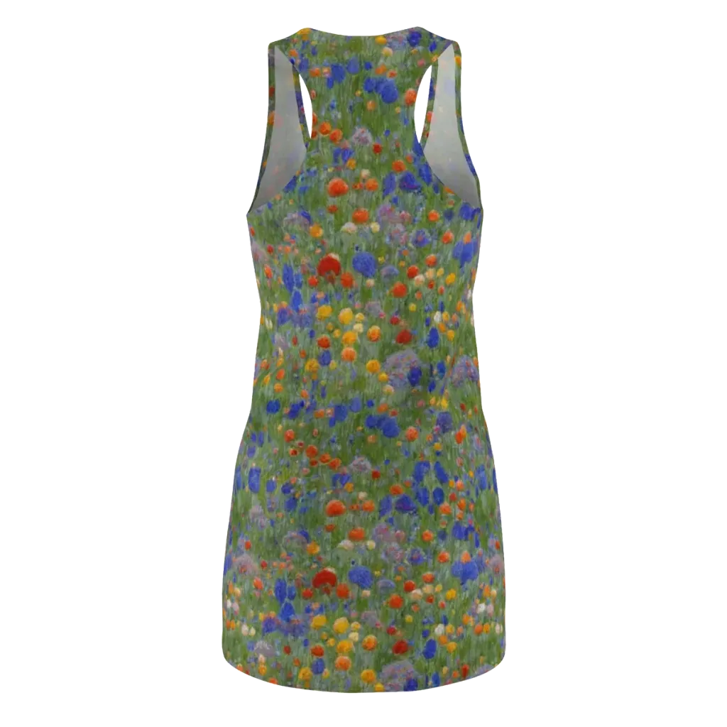 Meadow in Motion on Racerback Dress — Back