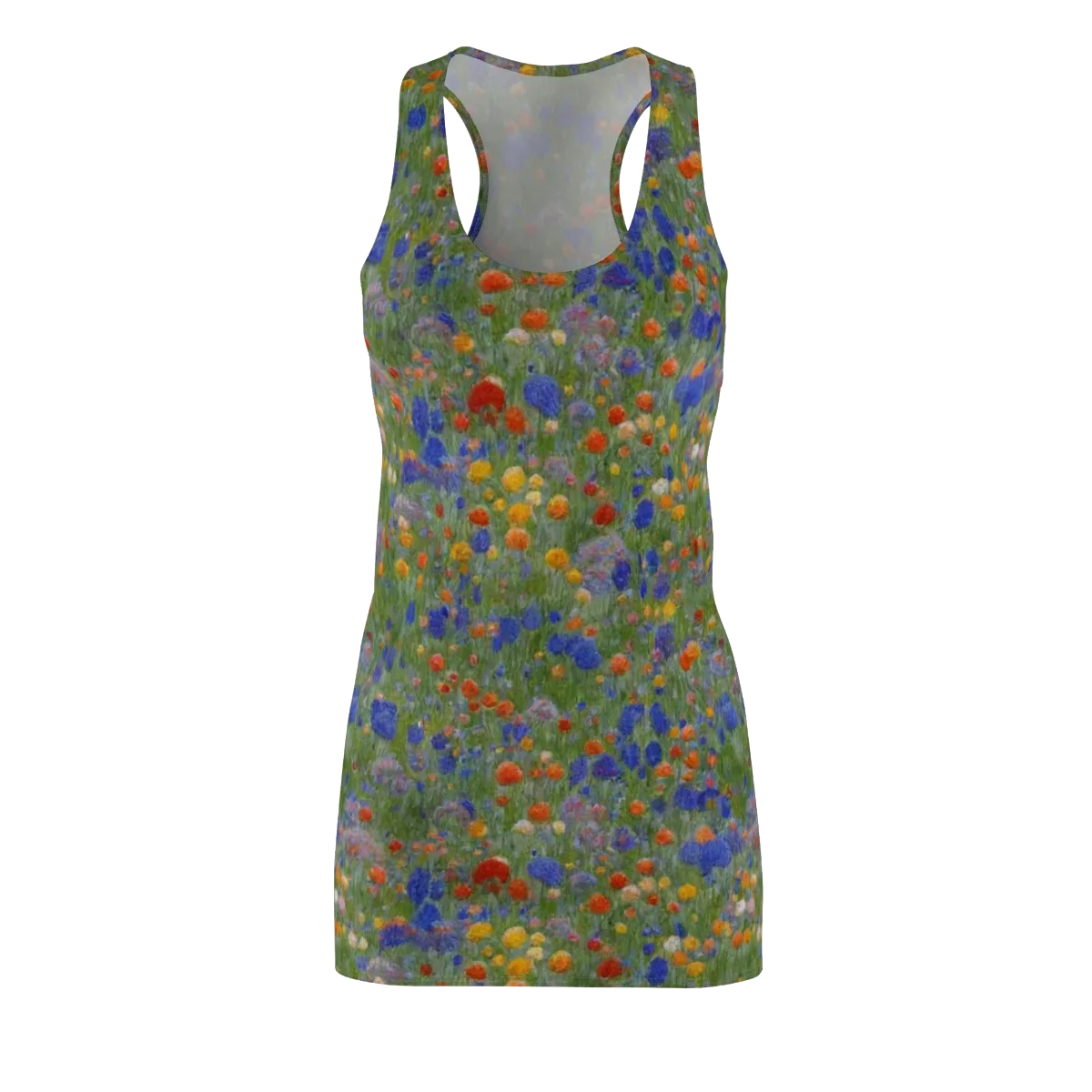 Meadow in Motion on Racerback Dress — Front