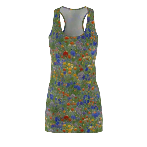 Meadow in Motion on a Racerback Dress