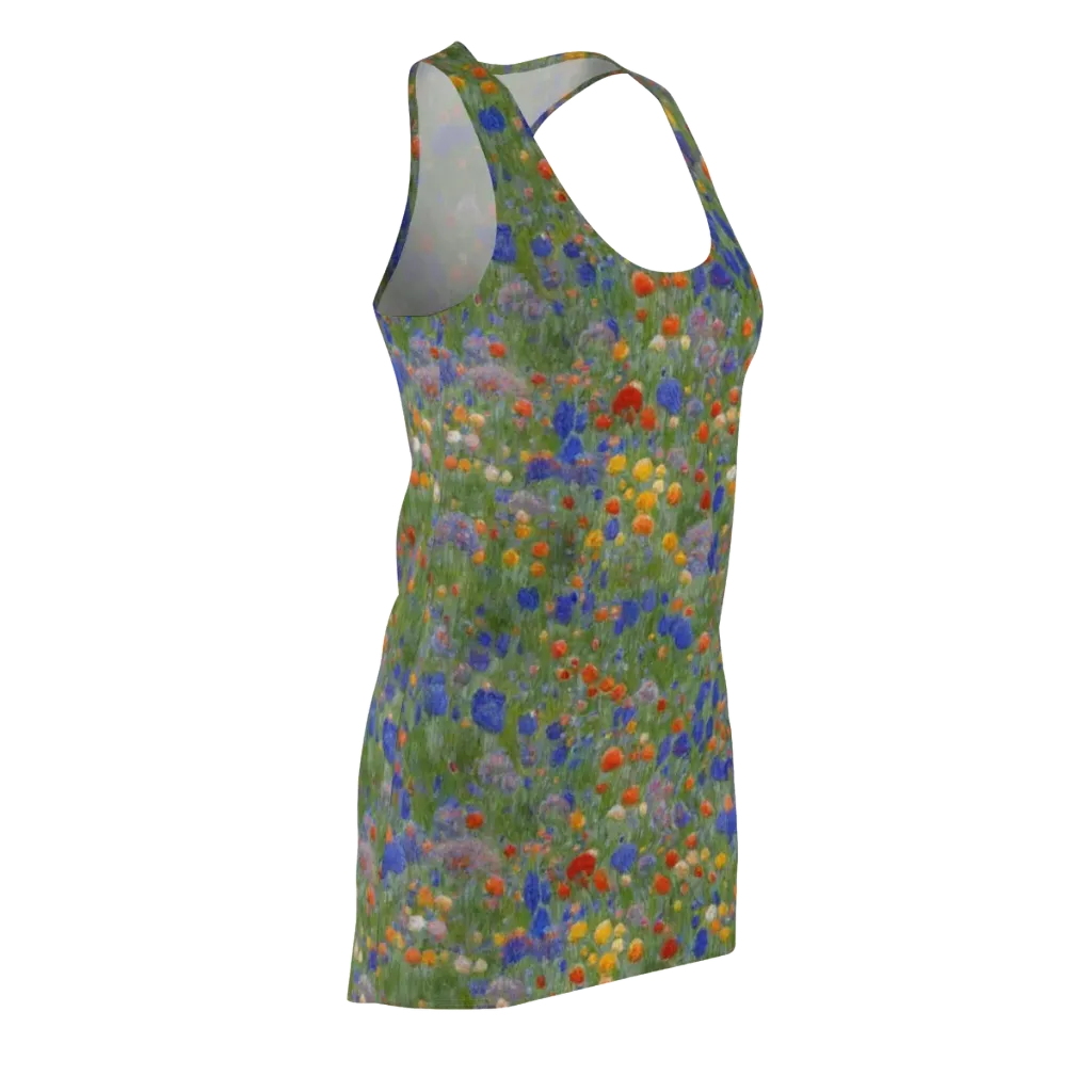 Meadow in Motion on Racerback Dress — Front Side