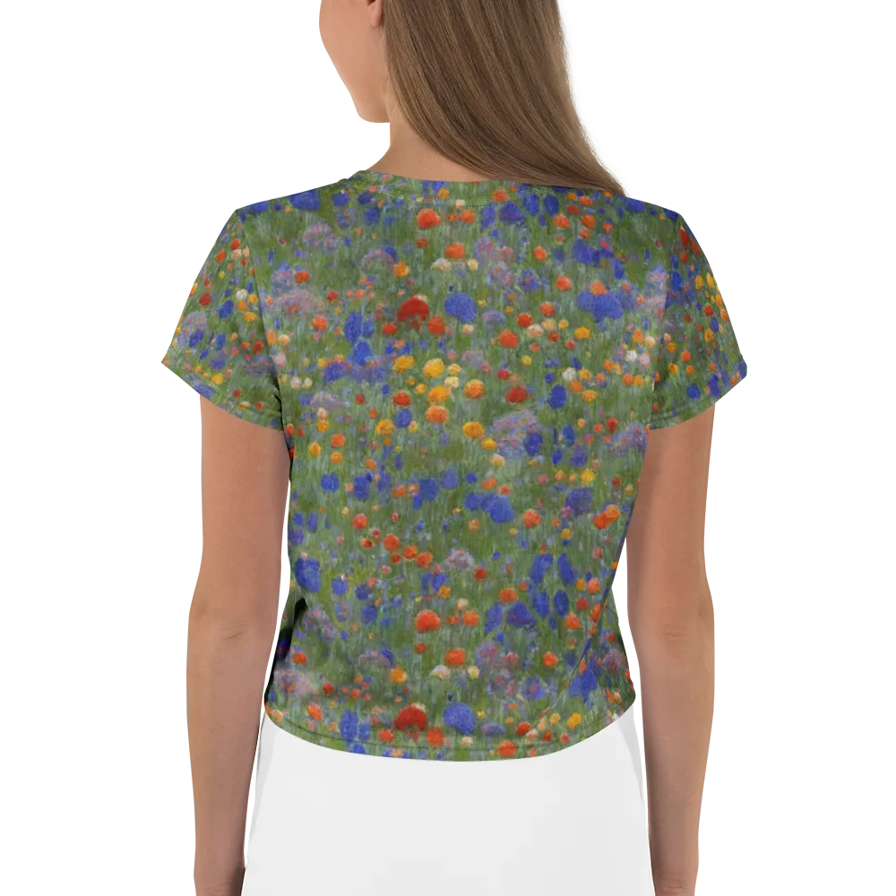 Meadow in Motion on Crop Tee — Back