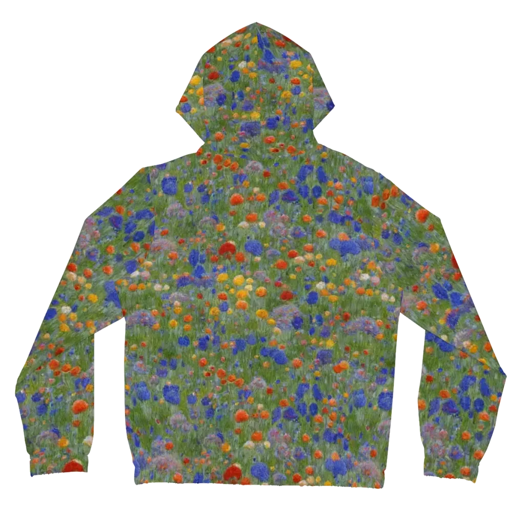 Meadow in Motion on Women's Full-Zip Hoodie — Back