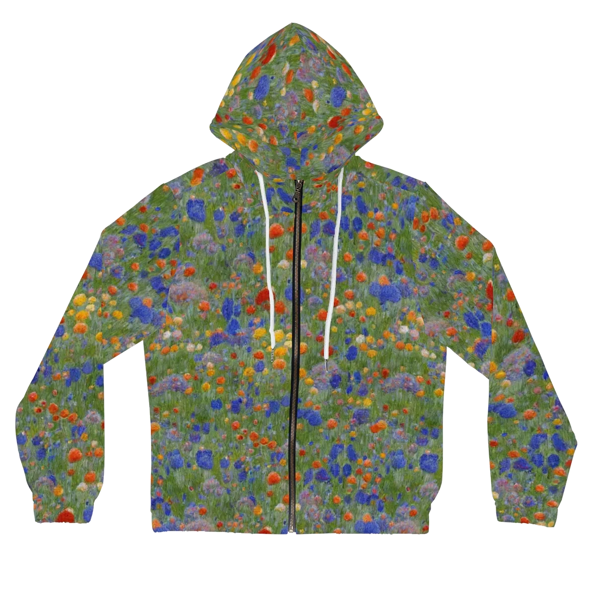 Meadow in Motion on Women's Full-Zip Hoodie — Front