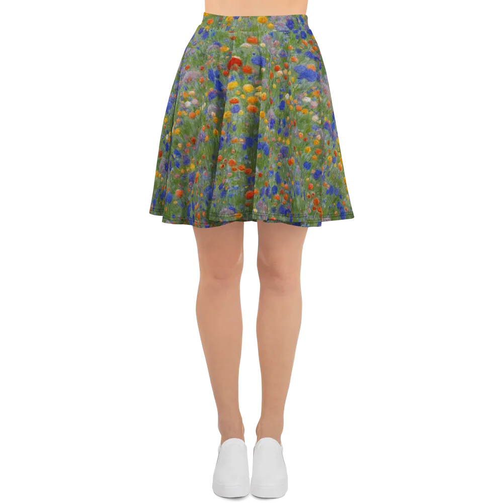 Meadow in Motion on Skater Skirt — Front