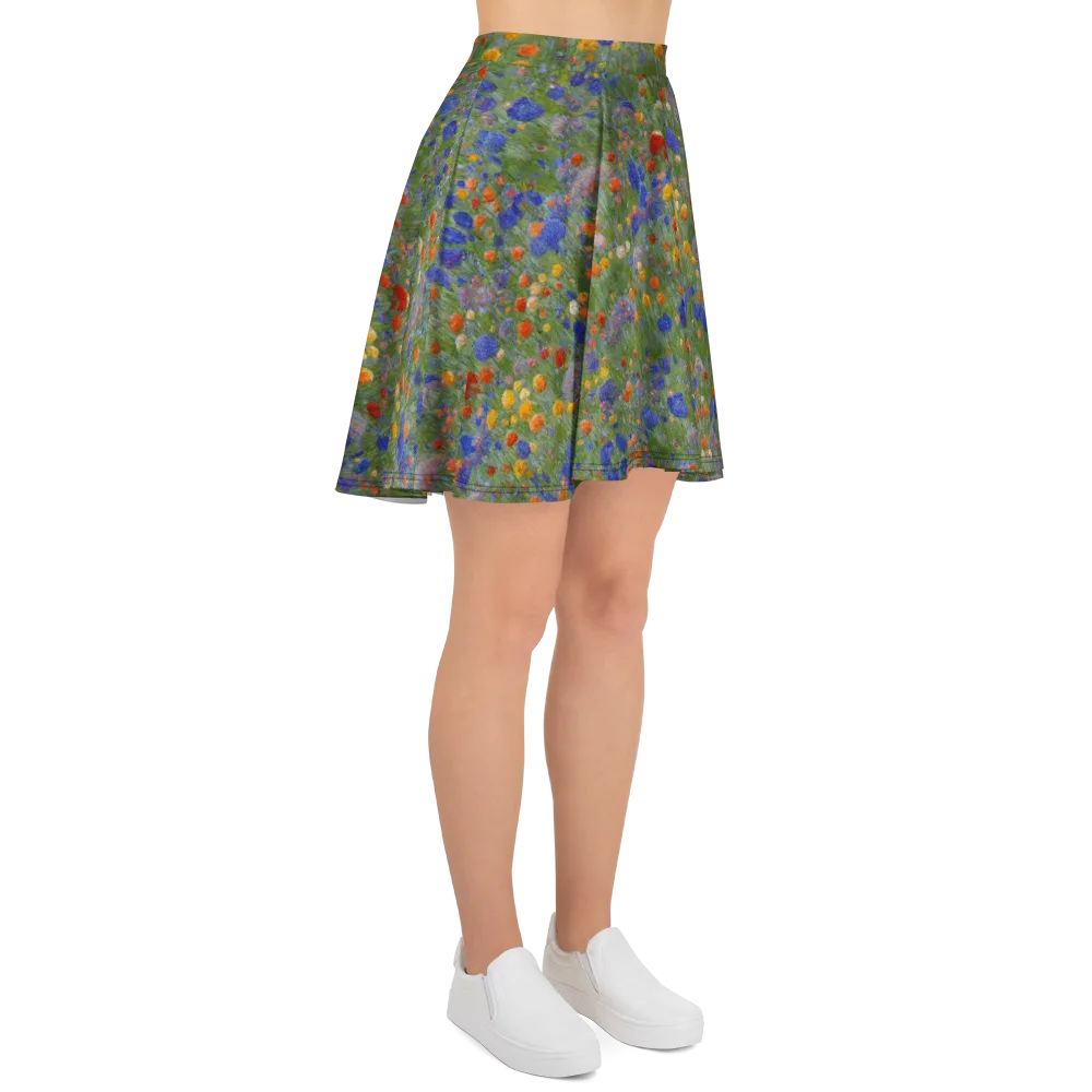 Meadow in Motion on Skater Skirt — Right