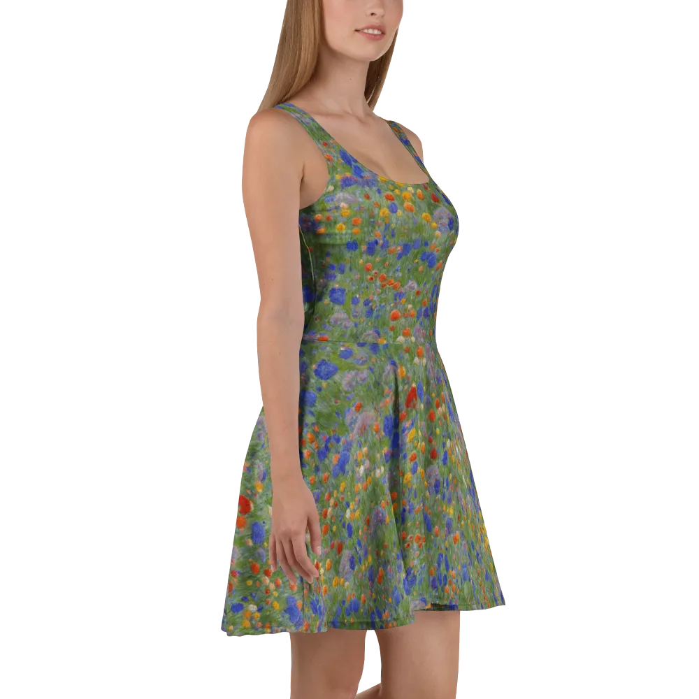 Meadow in Motion on Skater Dress — Right