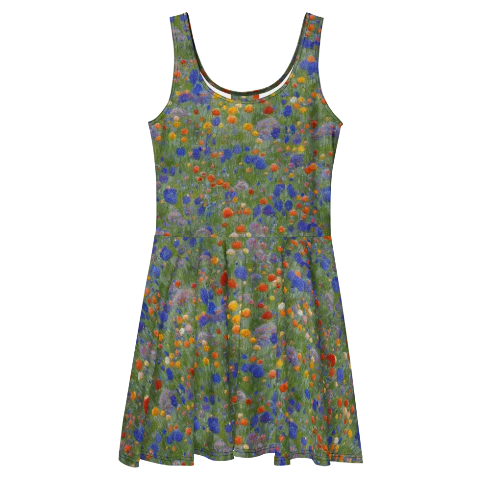 Meadow in Motion on Skater Dress — Front