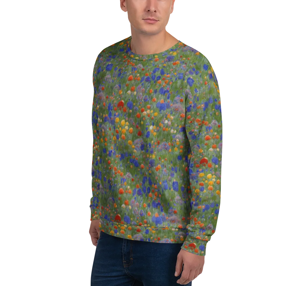 Meadow in Motion on Sweatshirt — Left Front