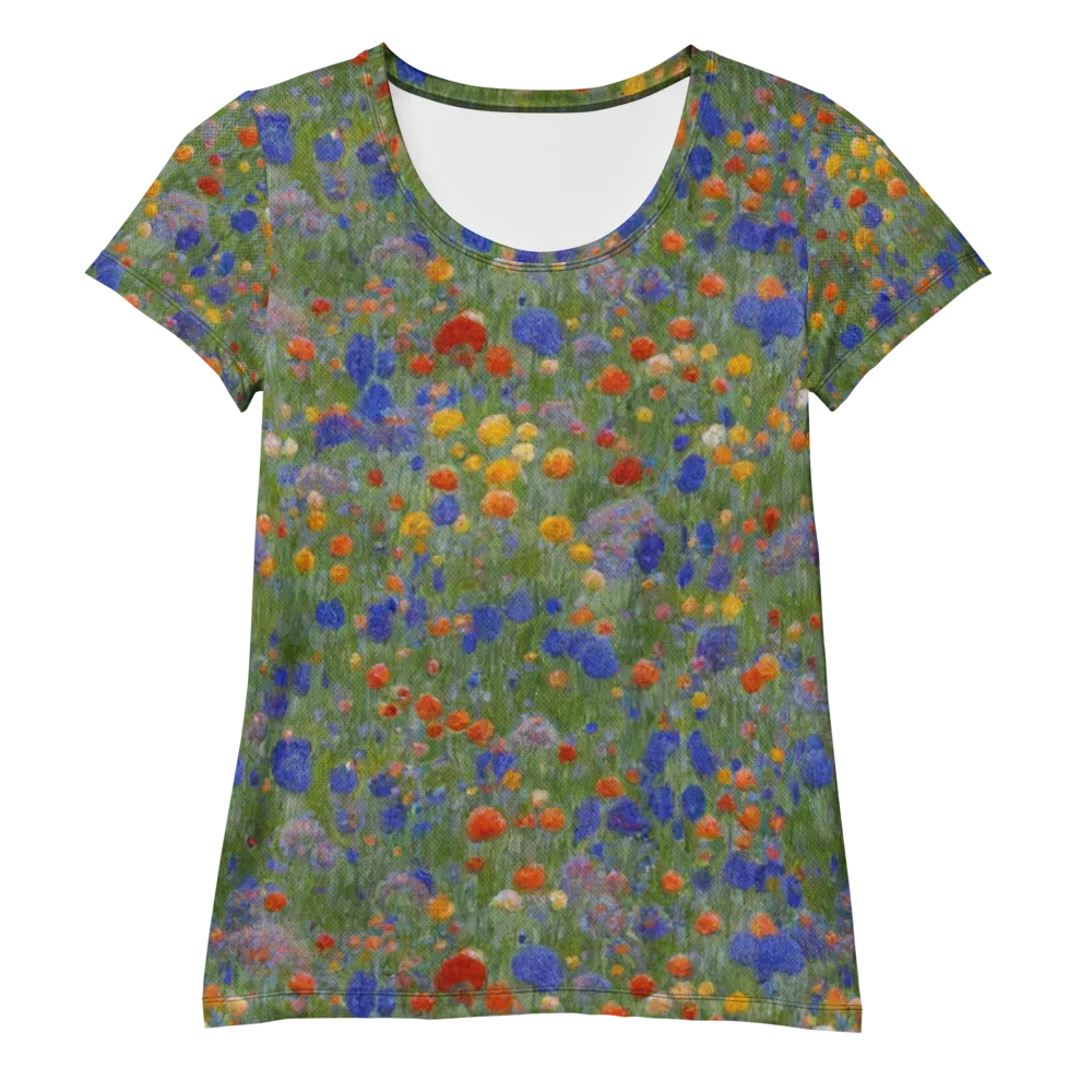 Meadow in Motion on Women's Athletic T-Shirt — Front