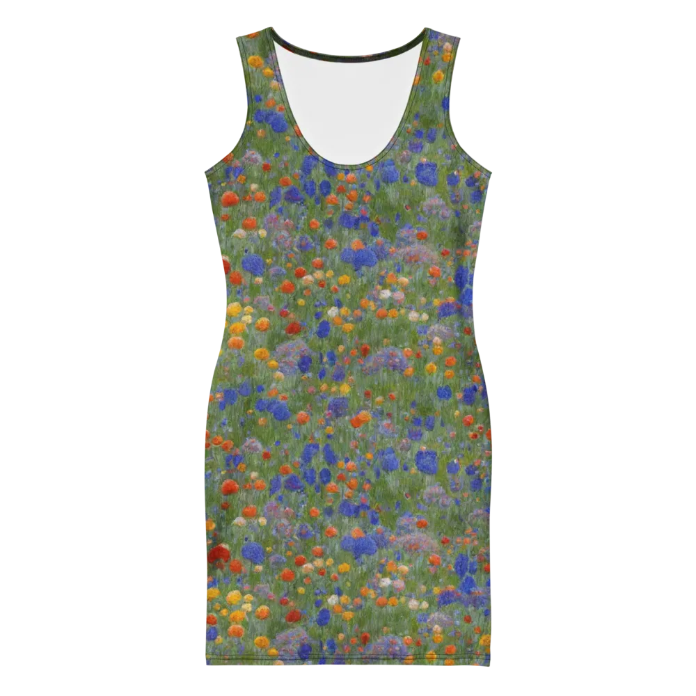 Meadow in Motion on Bodycon Dress — Front