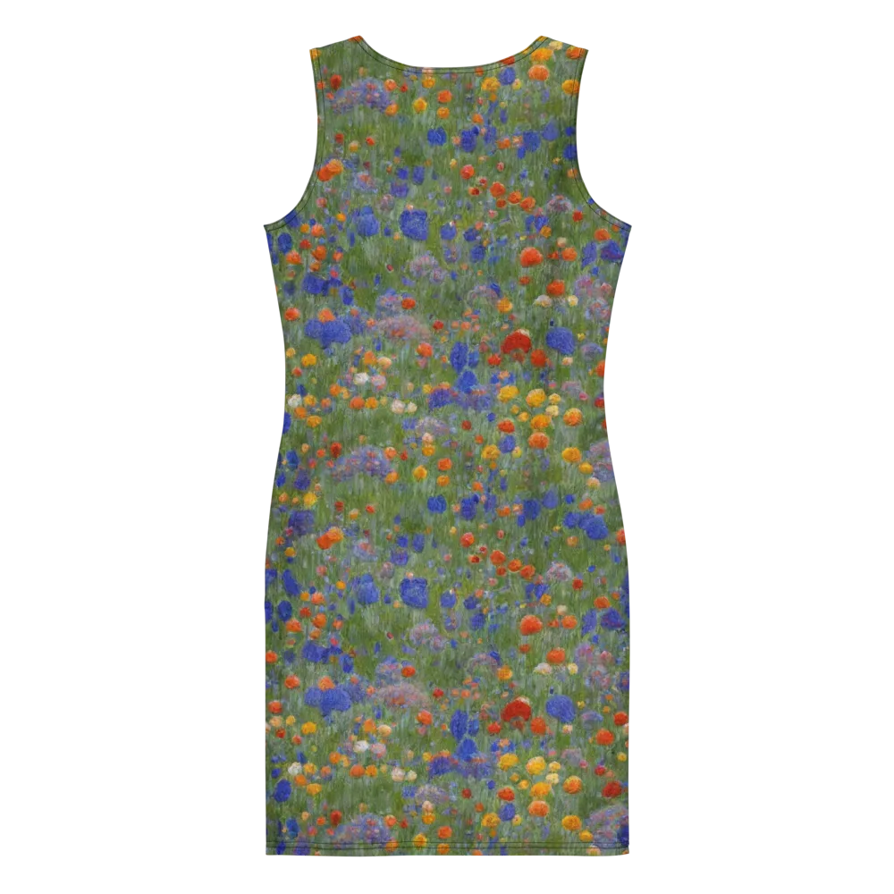 Meadow in Motion on Bodycon Dress — Back