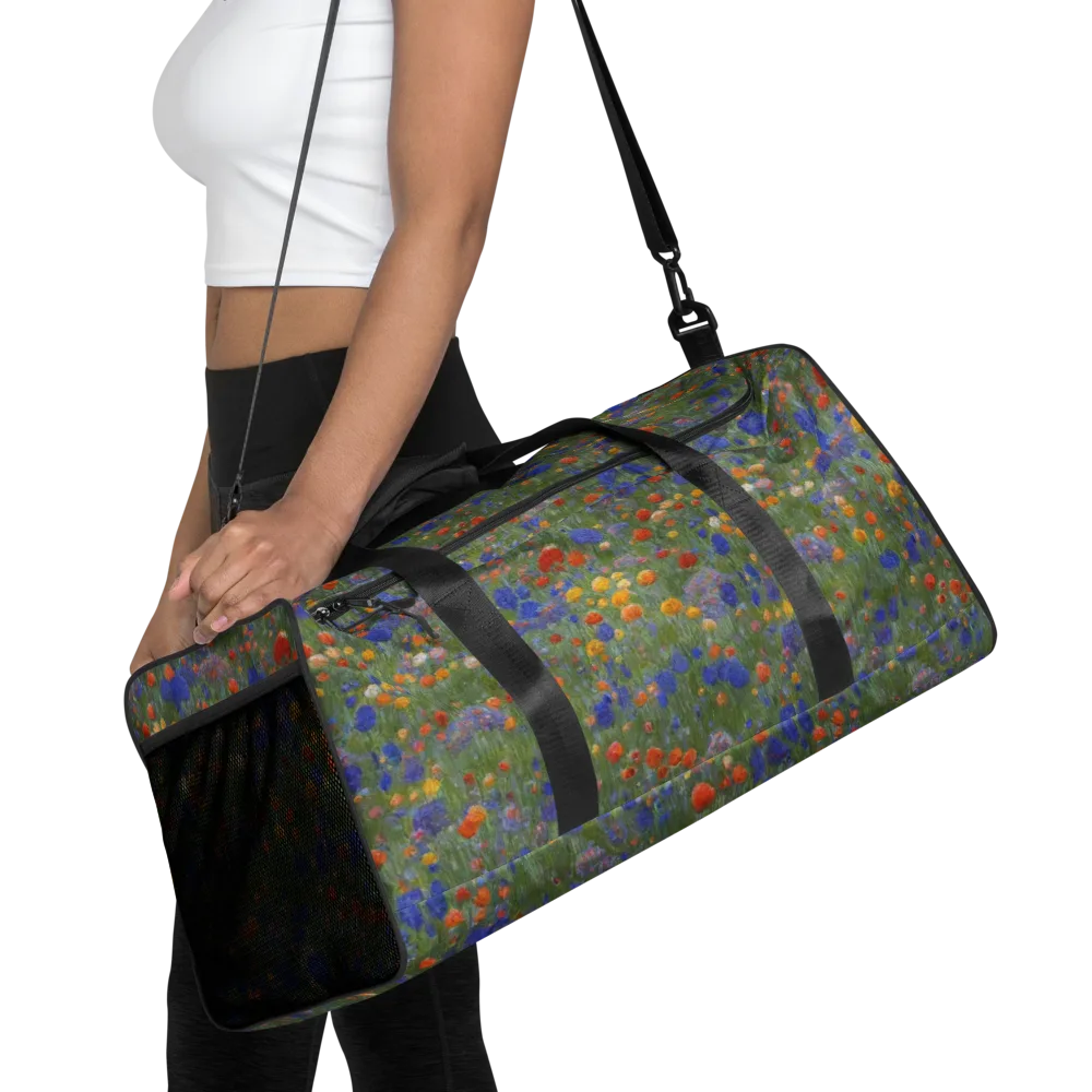 Meadow in Motion on Duffle Bag — Front
