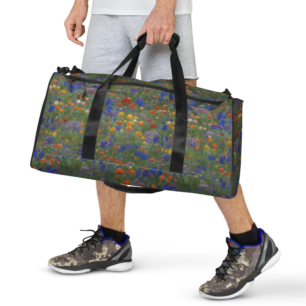 Meadow in Motion on Duffle Bag — Front