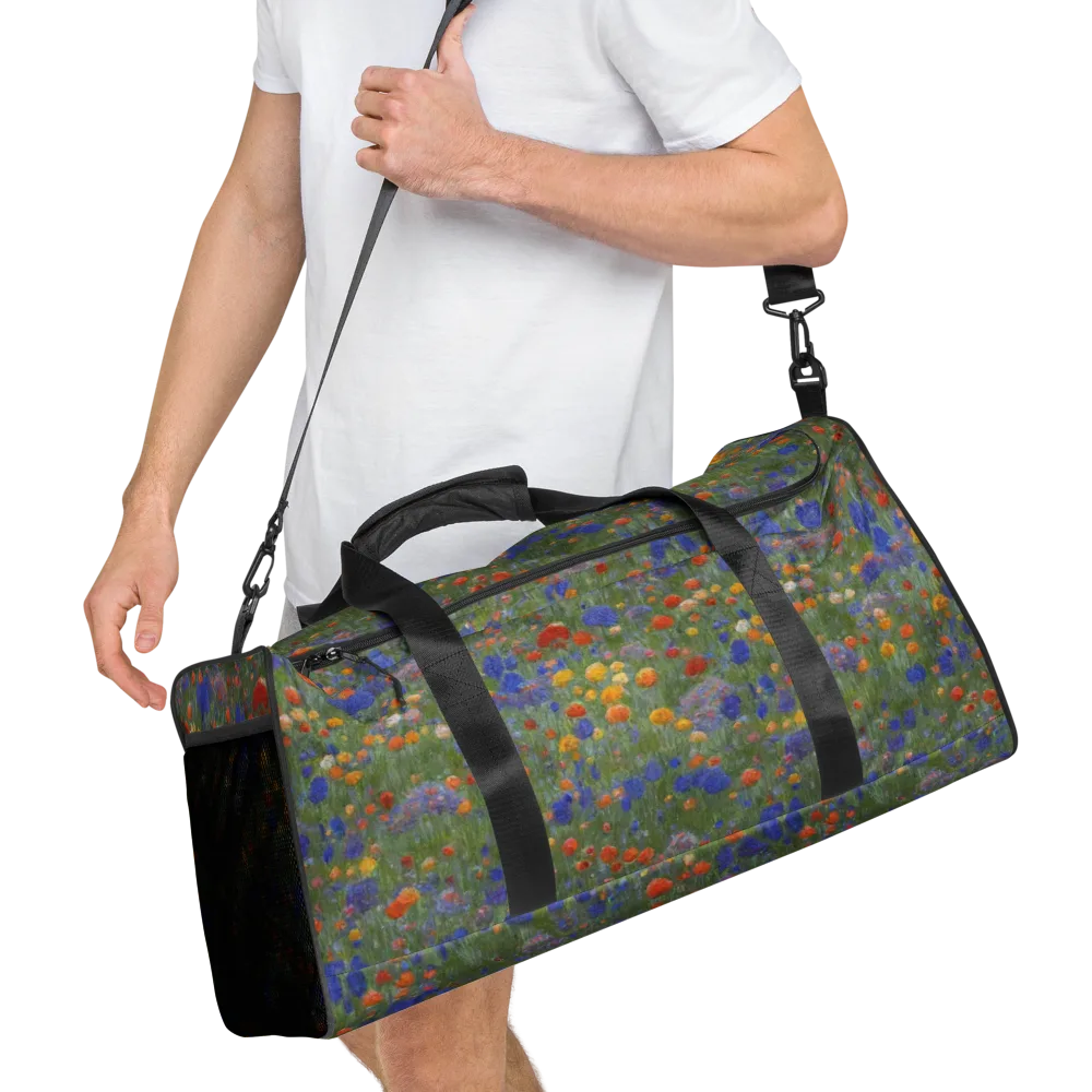 Meadow in Motion on Duffle Bag — Right Front
