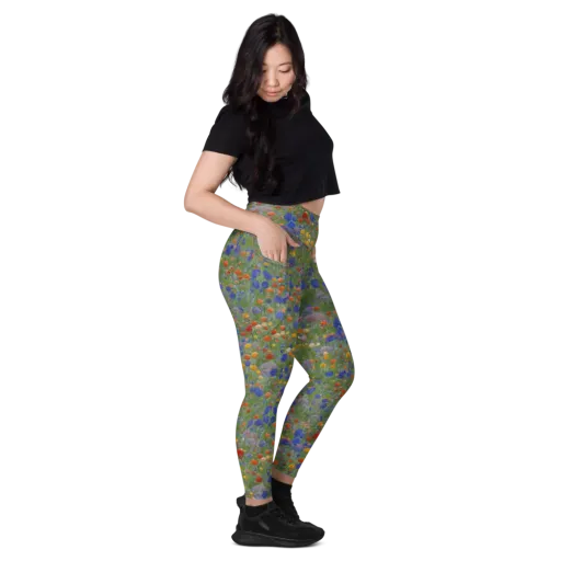 Meadow in Motion on a Leggings with Pockets