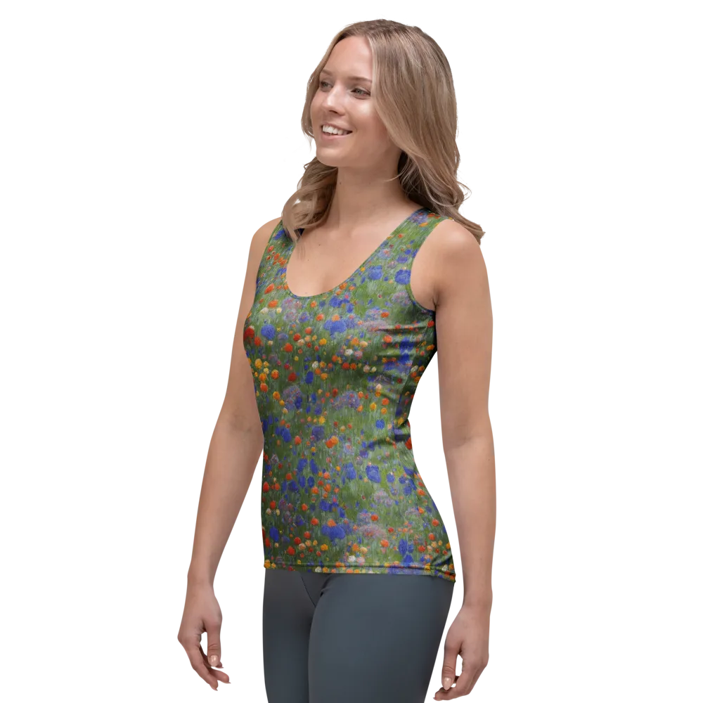 Meadow in Motion on Women's Tank Top — Left Front