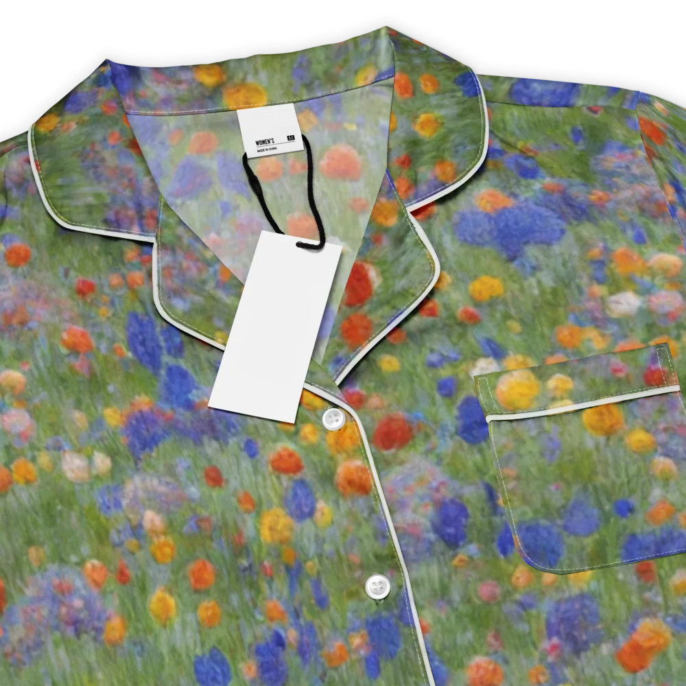 Meadow in Motion on Women's Short Sleeve Pajama Top — Product details