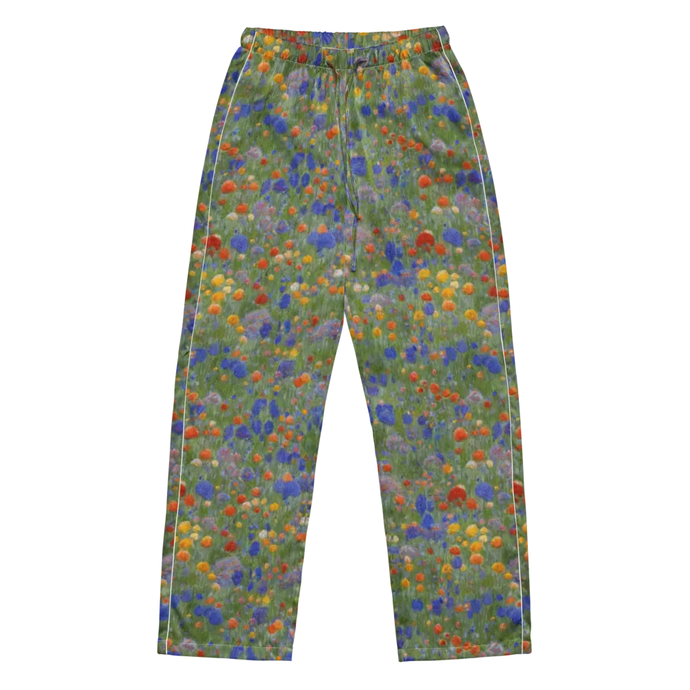 Meadow in Motion on Women's Pajama Pants — Front