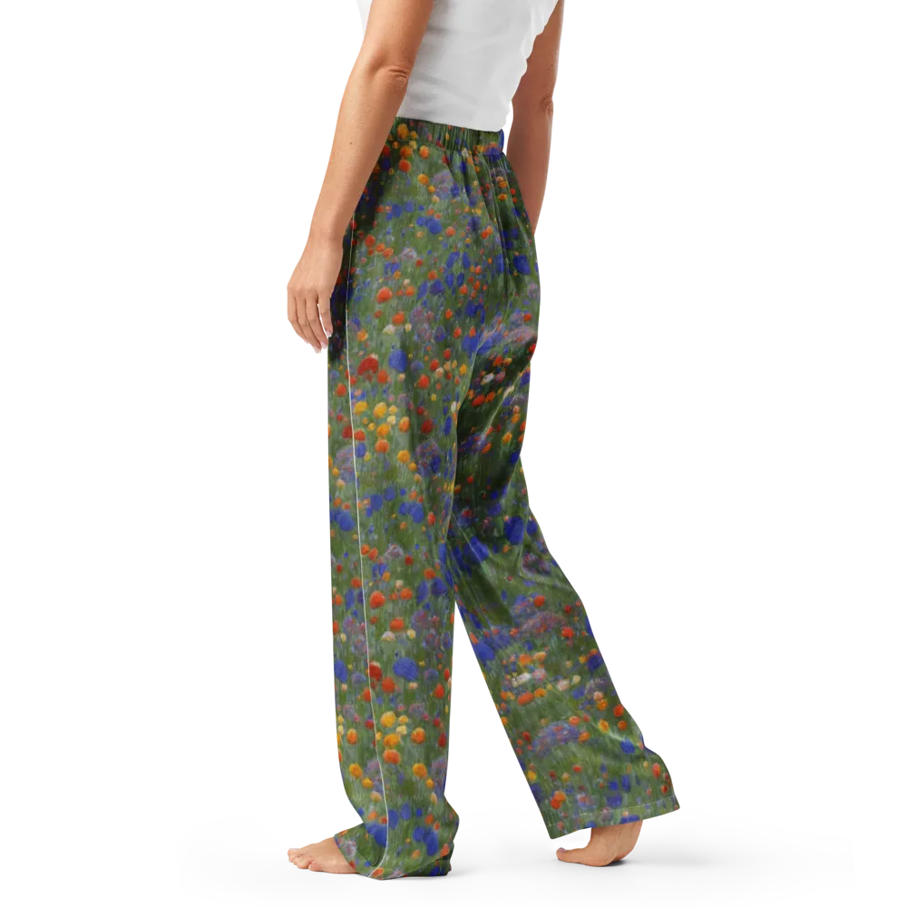 Meadow in Motion on Women's Pajama Pants — Left