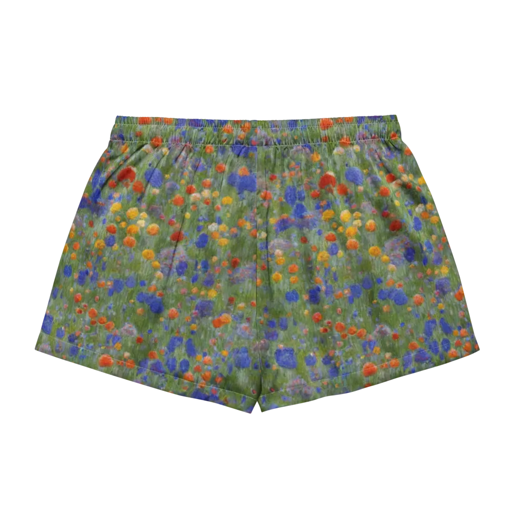 Meadow in Motion on Women's Pajama Shorts — Back