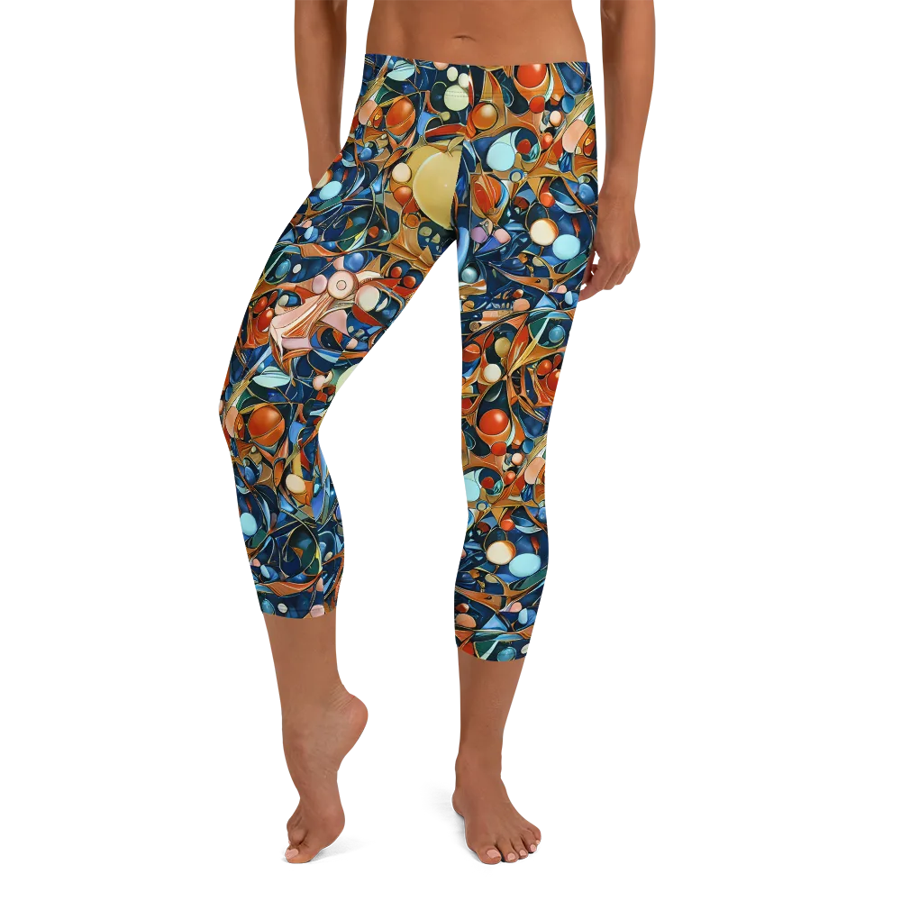 Orbital Rhapsody on Capri Leggings — Front