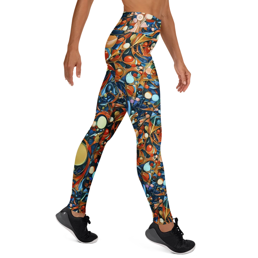 Orbital Rhapsody on Yoga Leggings — Right
