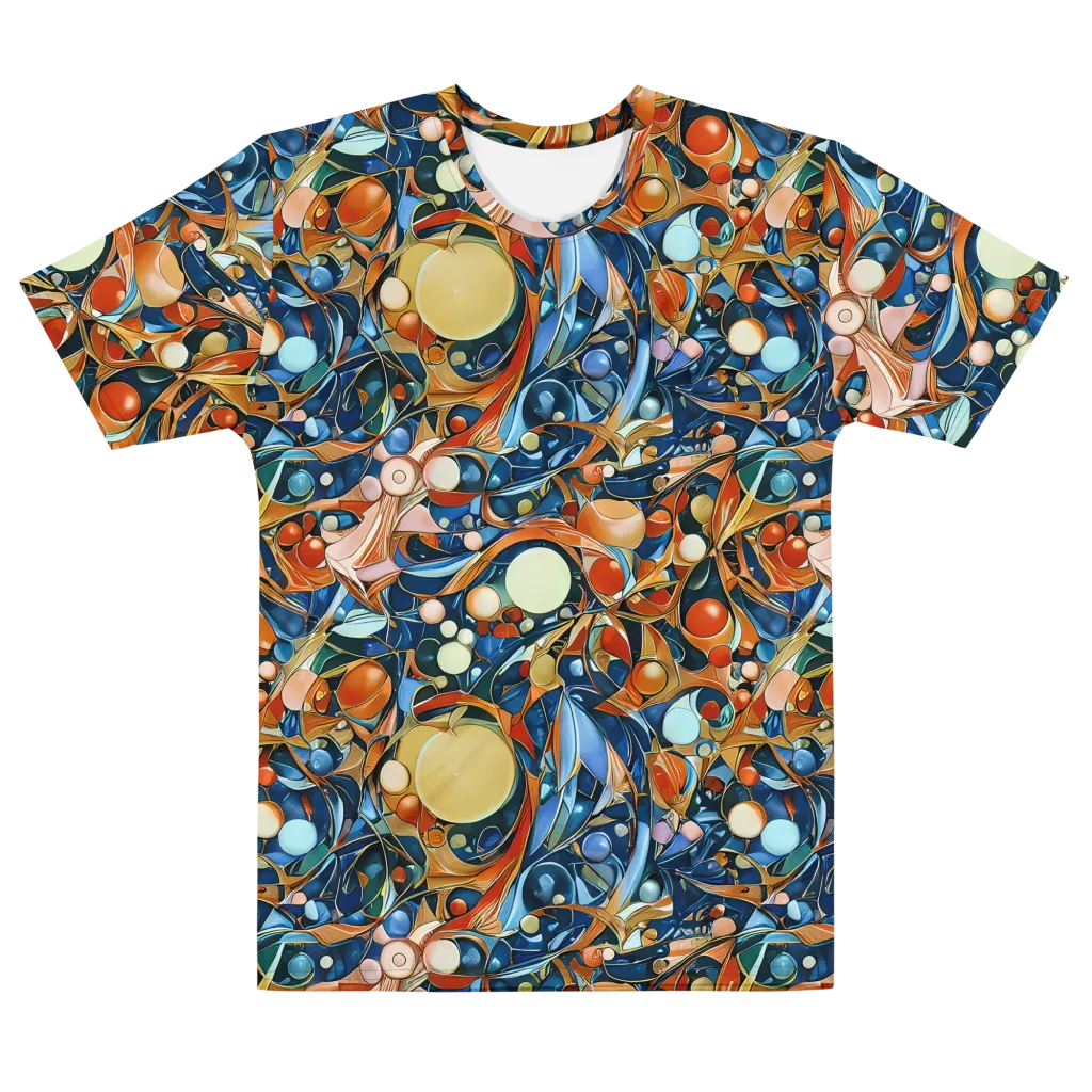Orbital Rhapsody on Men's Cotton Crew Neck T-Shirt — Front