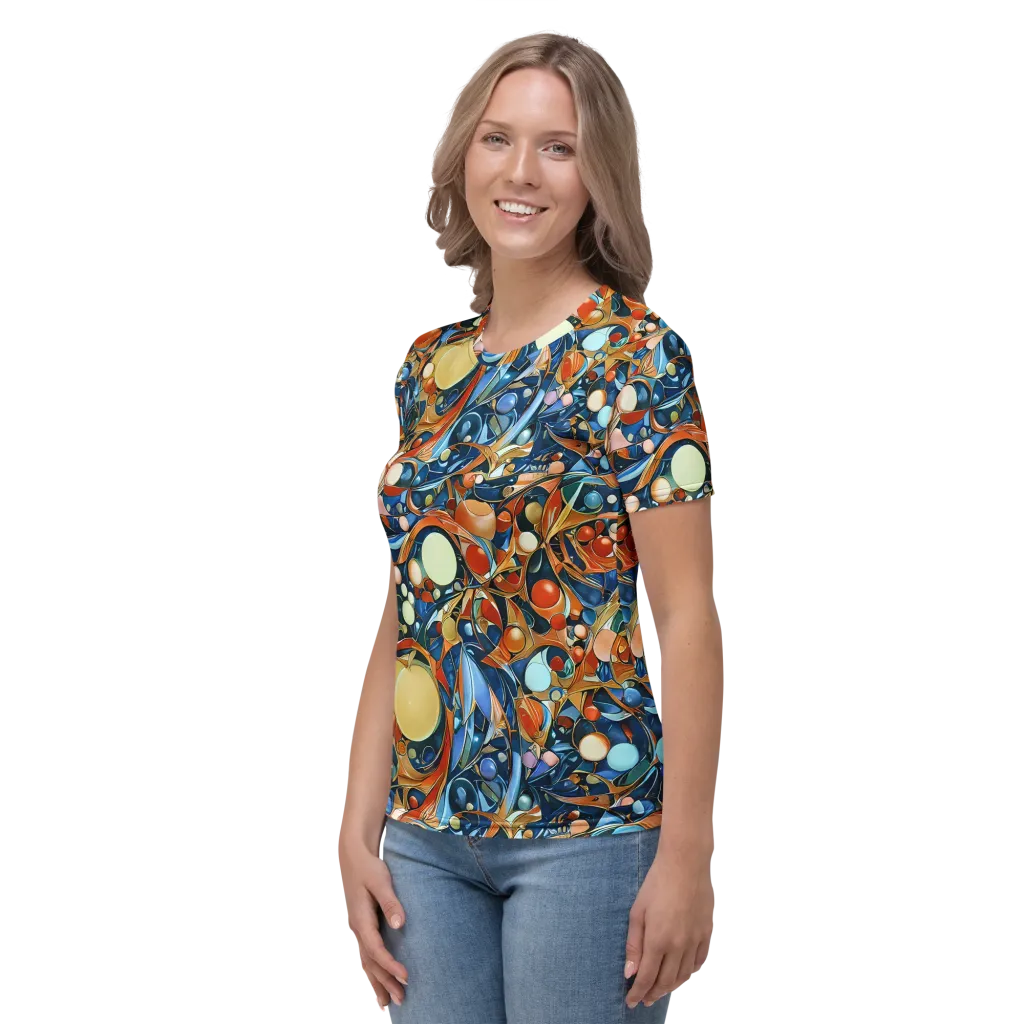 Orbital Rhapsody on Women's Crew Neck T-Shirt — Left