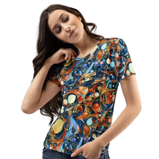 Orbital Rhapsody on a Women's Crew Neck T-Shirt
