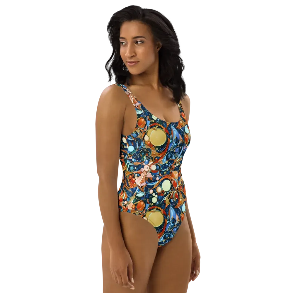 Orbital Rhapsody on One-Piece Swimsuit — Right