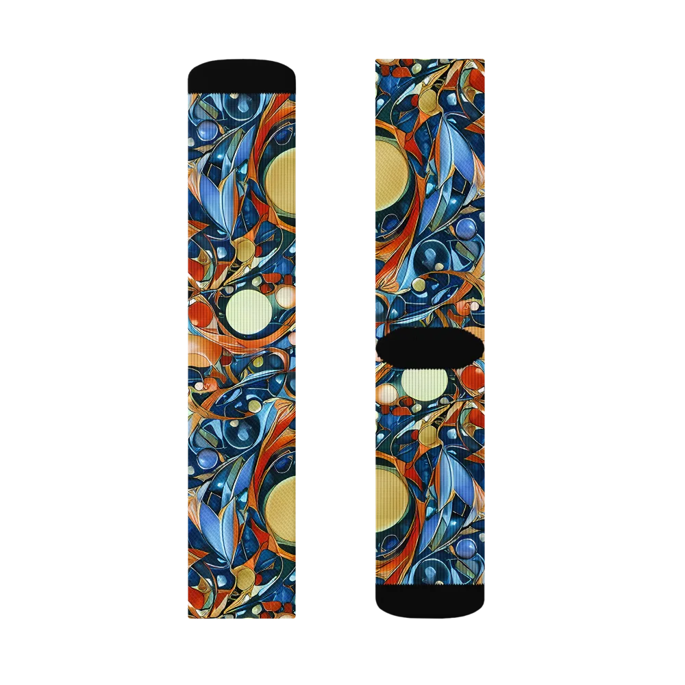 Orbital Rhapsody on Socks — Left Sock