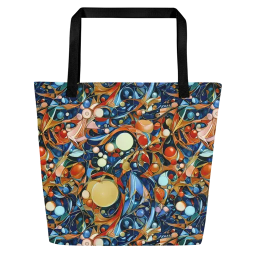 Orbital Rhapsody on a Large Tote Bag W/ Pocket