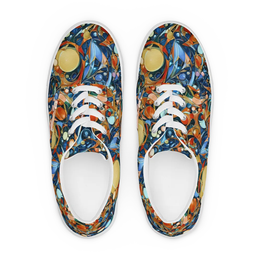 Orbital Rhapsody on Men's Lace-Up Canvas Shoes — Front