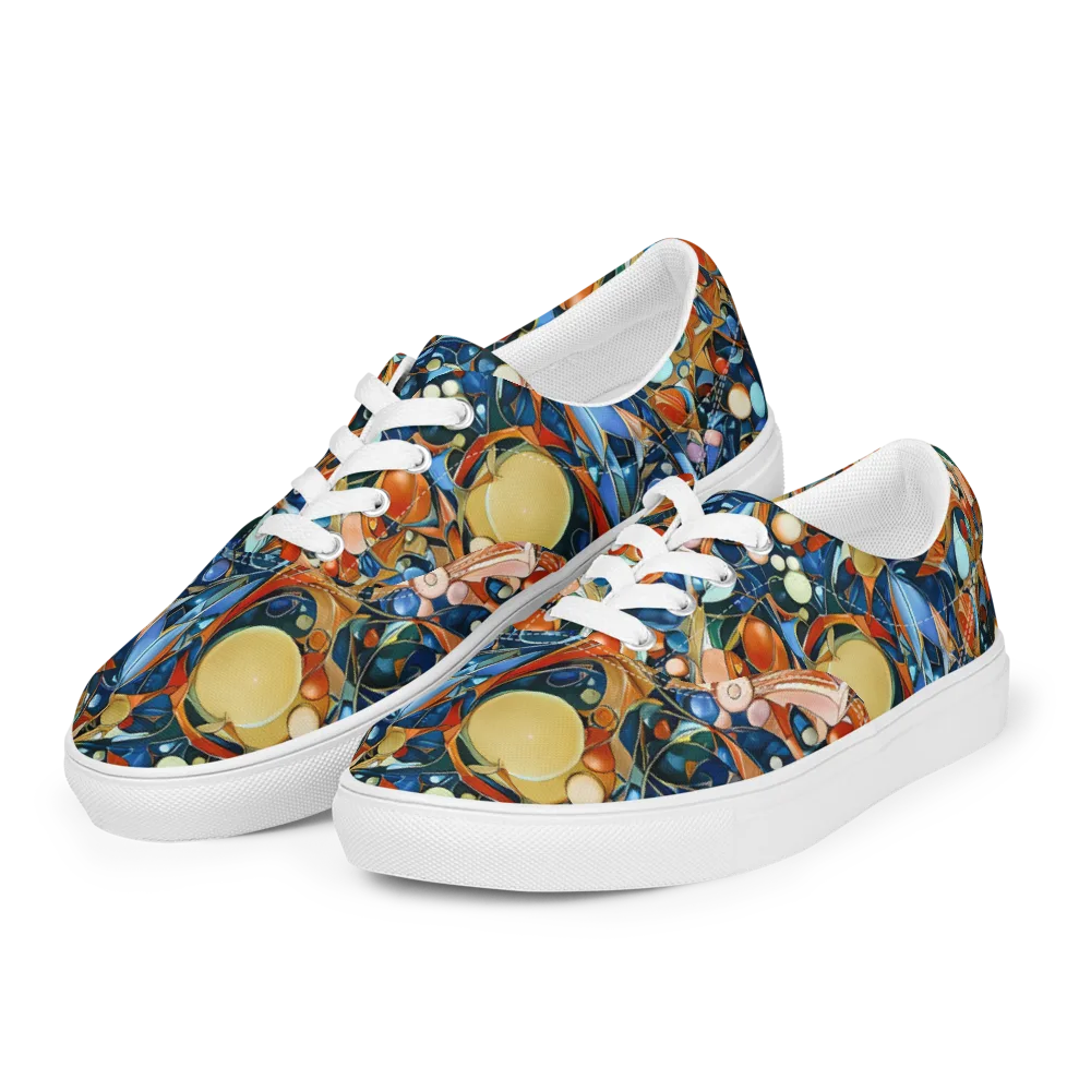 Orbital Rhapsody on Men's Lace-Up Canvas Shoes — Left Front